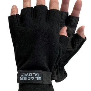 Black Fingerless Gloves for Men